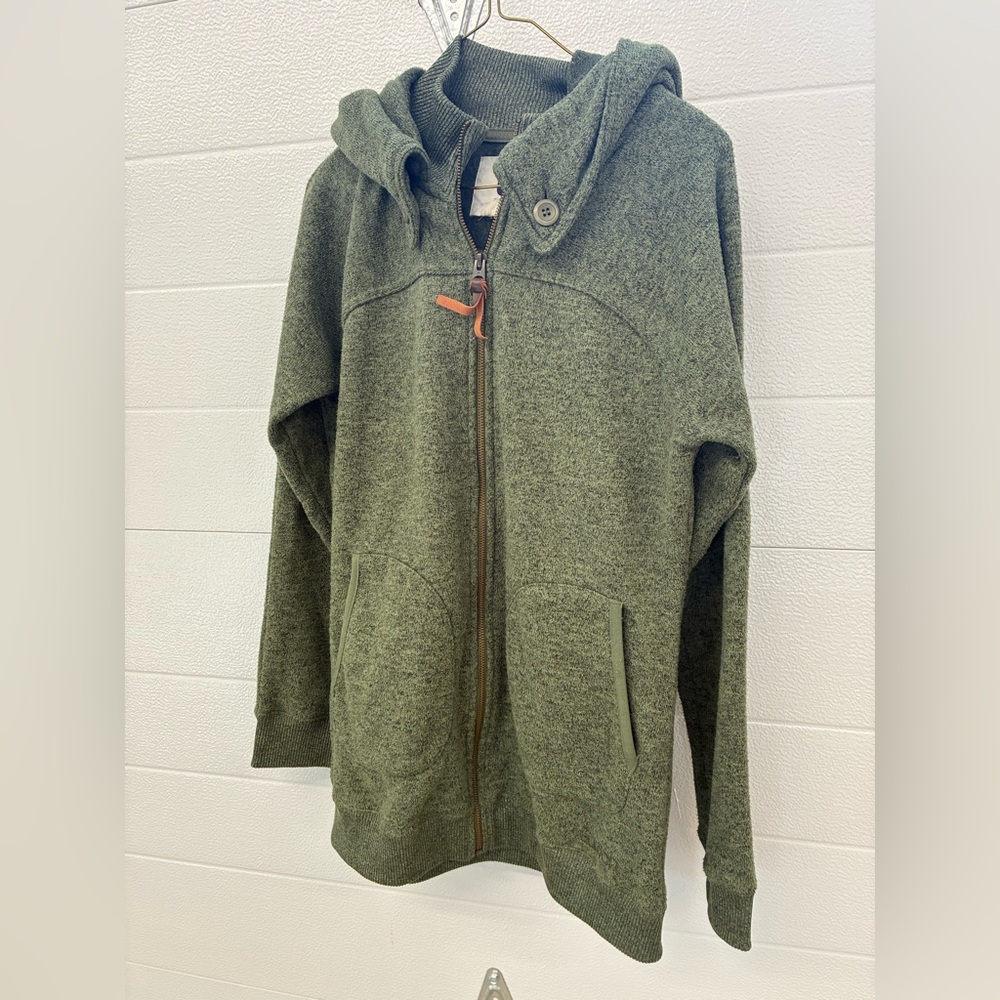 Burton Green Knit Zip-Up Hoodie